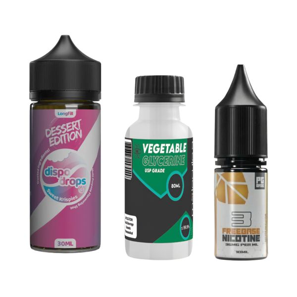Dispo Drops Longfill Combo 120ml - Sweet Krispies - 3mg