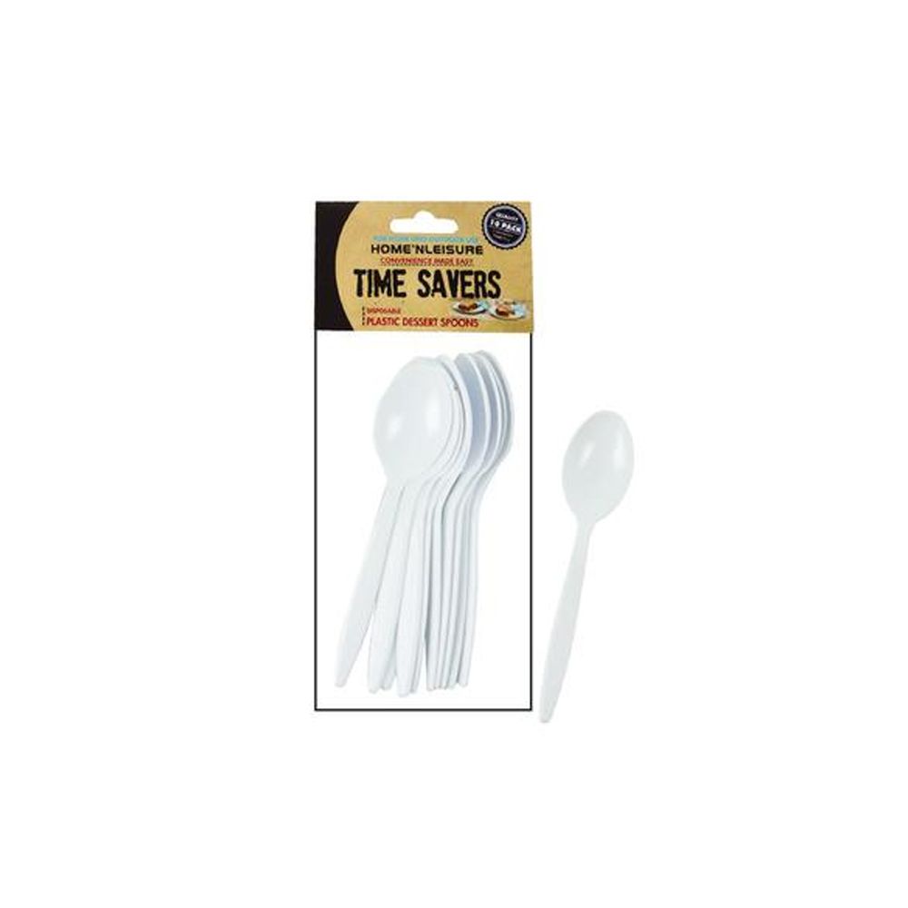 Time Savers Cutlery Plastic Dessert Spoons 10 Piece Shop Today. Get it Tomorrow!