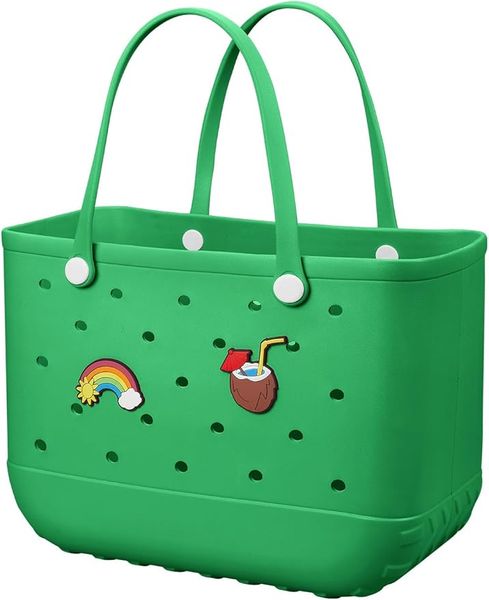 Beach Bag Rubber Tote Bag Match Two Cute Personalized Accessories