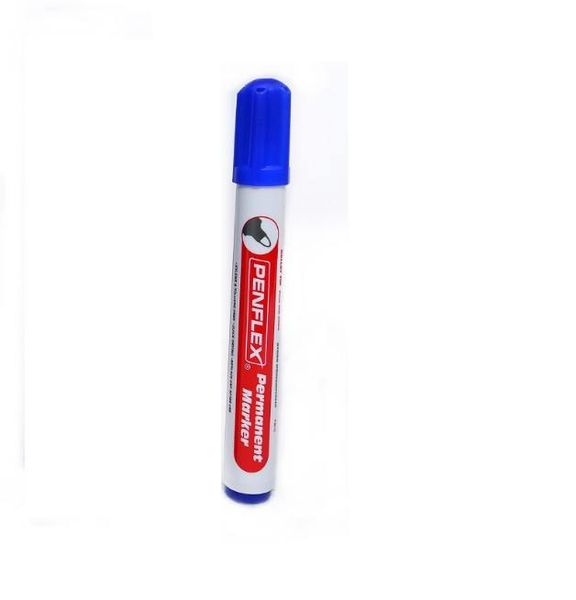 Blue Permanent Markers , Box Of 10 image