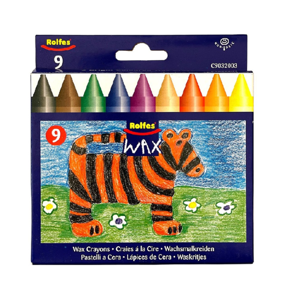 Rolfes Wax Crayons -Set of 9