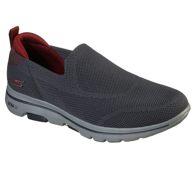 Skechers Go Walk 5 Ritical Charcoal/Red (216038)
