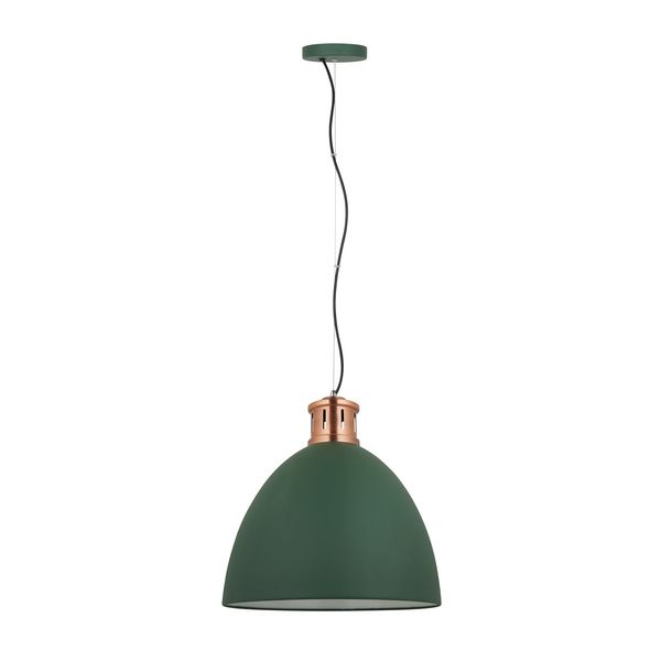 Radiant - Pendant Metal 400mm Green &amp; Copper