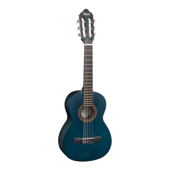 Valencia Classical Guitar - 1/4 Size in Trans Blue