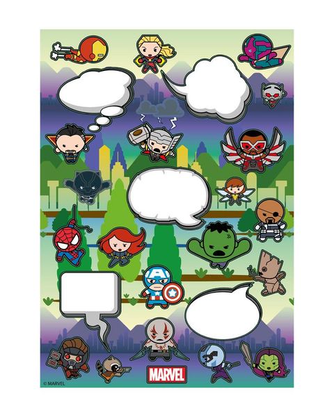 Official Marvel Kawaii Fridge Magnet Set