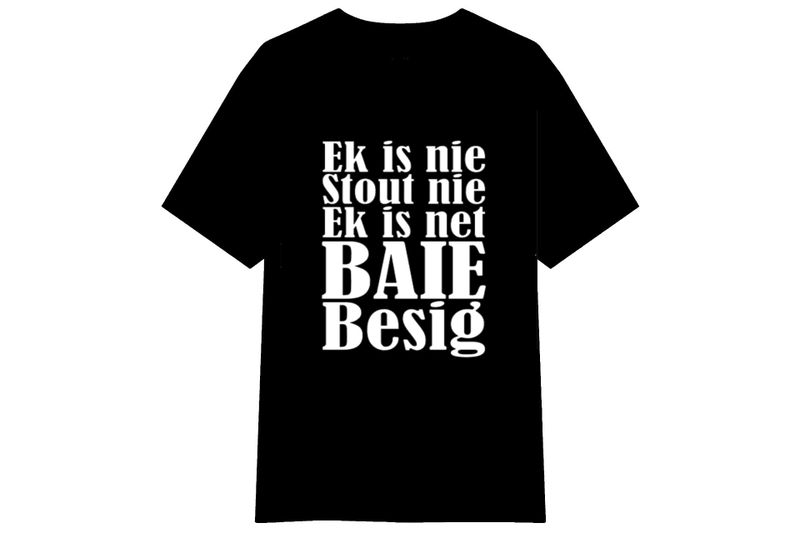 Kid's Size Ek is nie Stout nie - T-Shirt