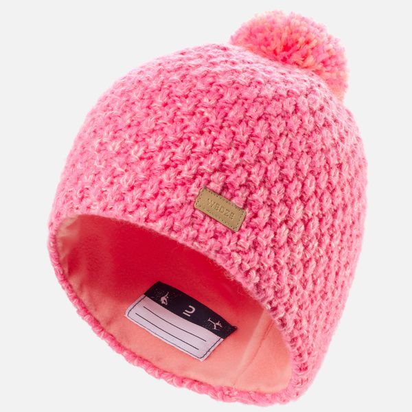Wedze Kids' Ski Hat - Timeless - New Pink