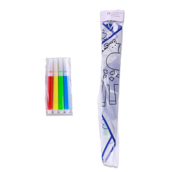 Kiddies Colour Kite - Kid's Toy - Polyester - Blue