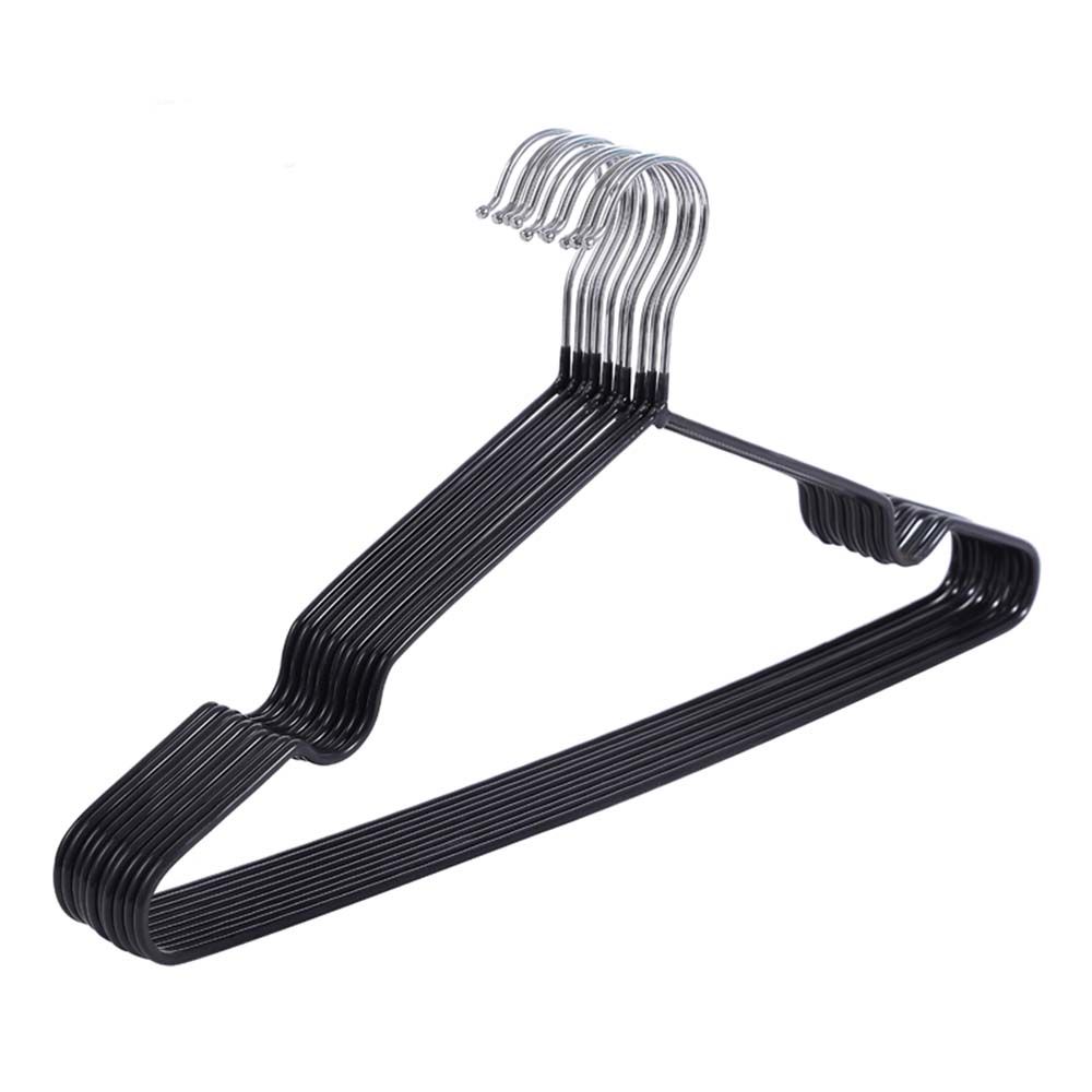 Stainless Steel Plastic Dipping Clothes Hanger - 10-Pack - CLH-802 ...