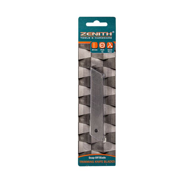 Zenith 20mm Snap-Off Trimming Knife Blades - Pack of 10