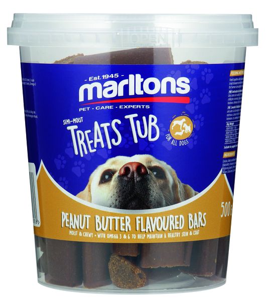 Marltons Peanut Butter Bars Treat Tub