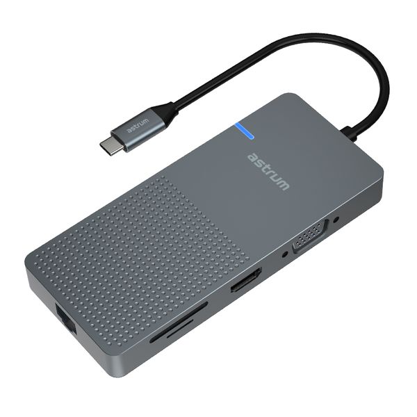 Astrum DA090 9-in-1 USB-C Universal Docking Station Adapter