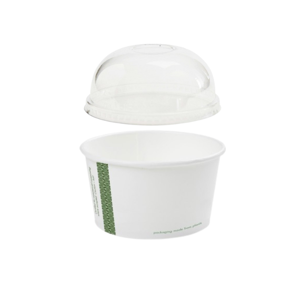 Vegware 12oz Soup Container with Dome Lid | Compostable