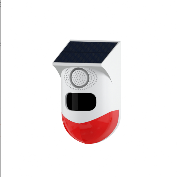 Solar-Powered Alarm System With Motion Sensor, Remote Control