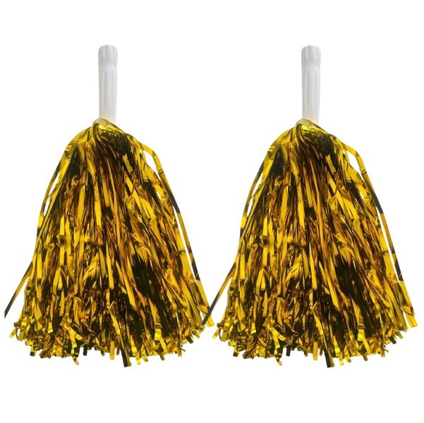 Metallic Foil Cheerleading Pom Poms