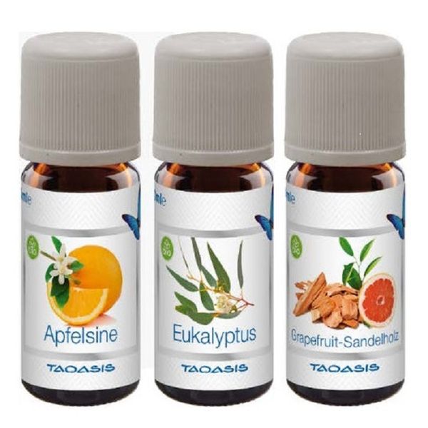 Venta Airwasher Organic Fragrance Oil Set - Orange, Eucalyptus, Grapefruit -Sandalwood - 3 x 10ml