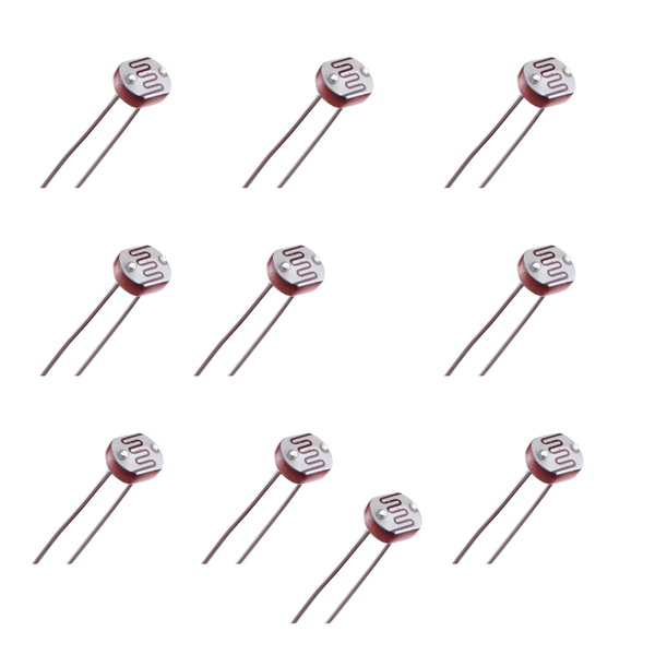 HKD 5mm 5528 LDR Pack of 10 8-20K at 10 Lux 1M Dark Resistance