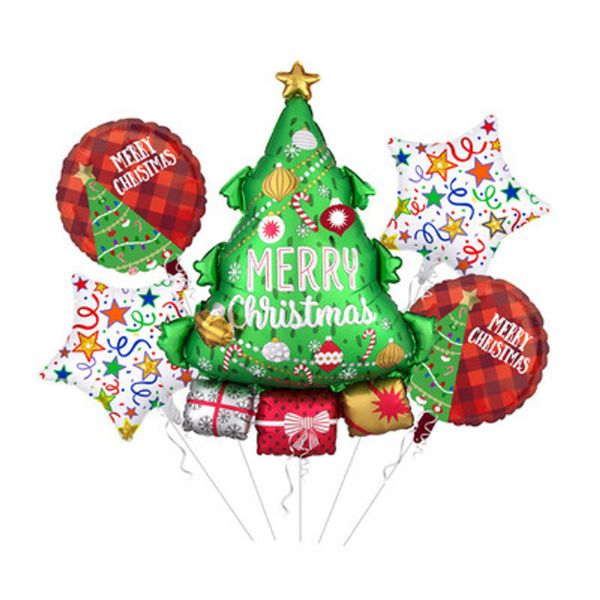 Festive Christmas Balloon Bouquet 5pc