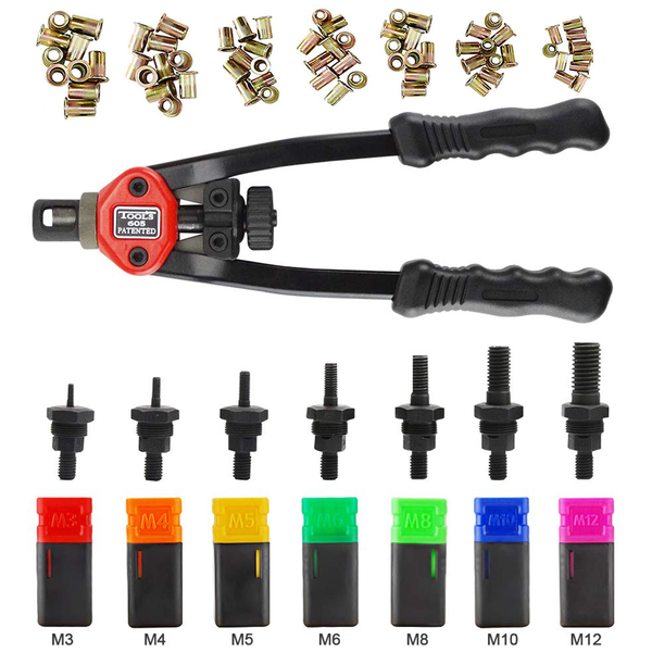 Rivet Nut Tool Kit Hand Manual Rivet Nut Tool Set Rivnut &amp; Nut Insert Tool