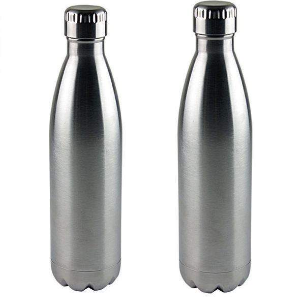 500ml Water Bottle - Stainless Steel (Set of 2)