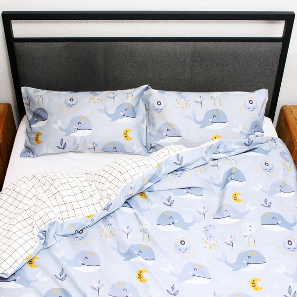 Humble Saffa - 100% Cotton Percale Duvet Cover - Underwater Zoo