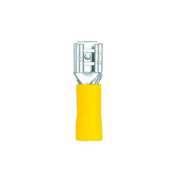 ACDC - 4-6mm Yellow Insulated Lug 6.3mm Female Disconnect (20 Pack)