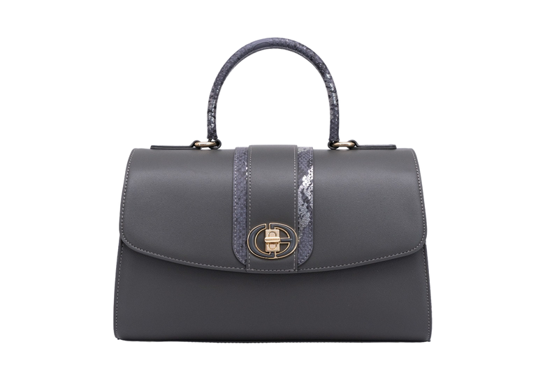 Chrisbella Classic Executive Grey Handbag