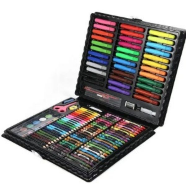 150 Piece Kids Art Set Crayon- Painting Drawing Case Kit