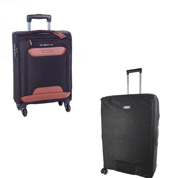 Cellini Monte Carlo 690mm 4 Wheel Trolley Case + Voss Luggage Cover