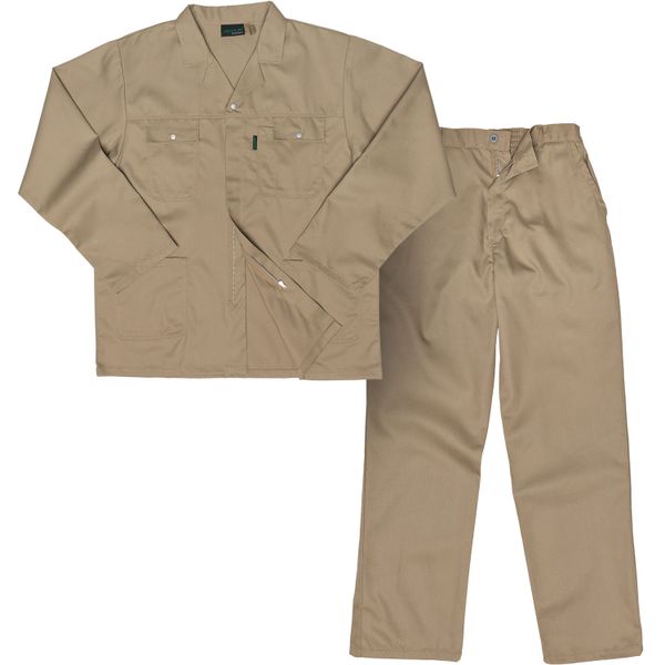 Javlin - Premium Polycotton 2 Piece Conti Suit - Khaki