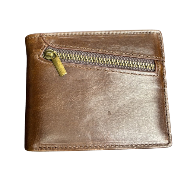 Men's Leather wallet Bi fold Style by John Frank Apparel