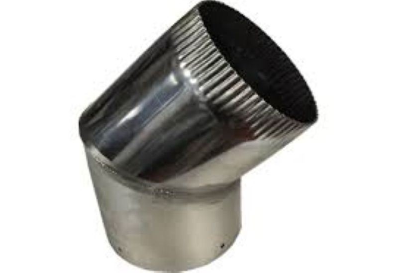 Stove Bend 8 Inch 45 Degree Galvanized