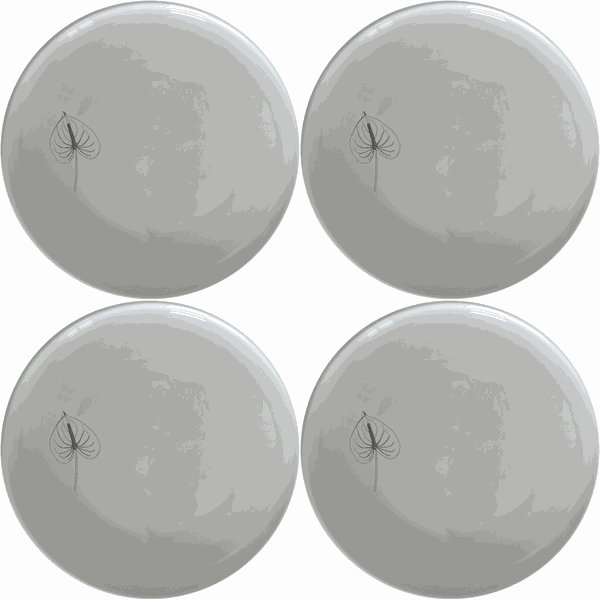 Anthurium Clarinervium Side Plate Set of 4 - Range 1