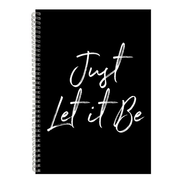 Just A4 Notebook Spiral Lined Motivational Sayings Graphic Notepad Gift 159