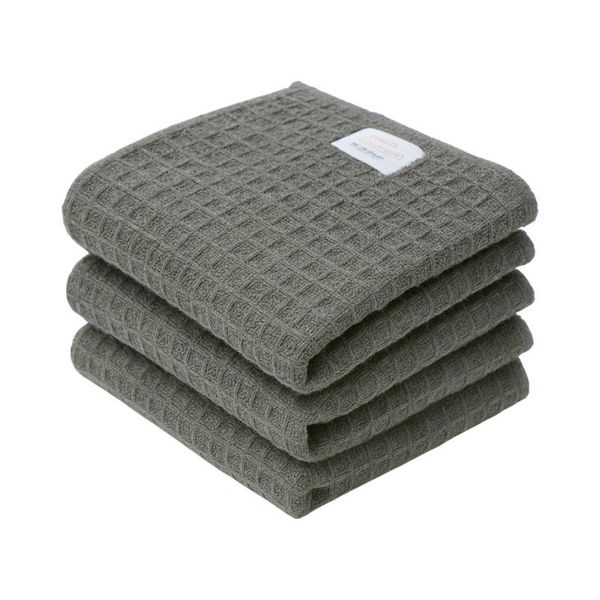 3-Pack Microfibre Cleaning Cloths - 40x40cm - Dark Grey