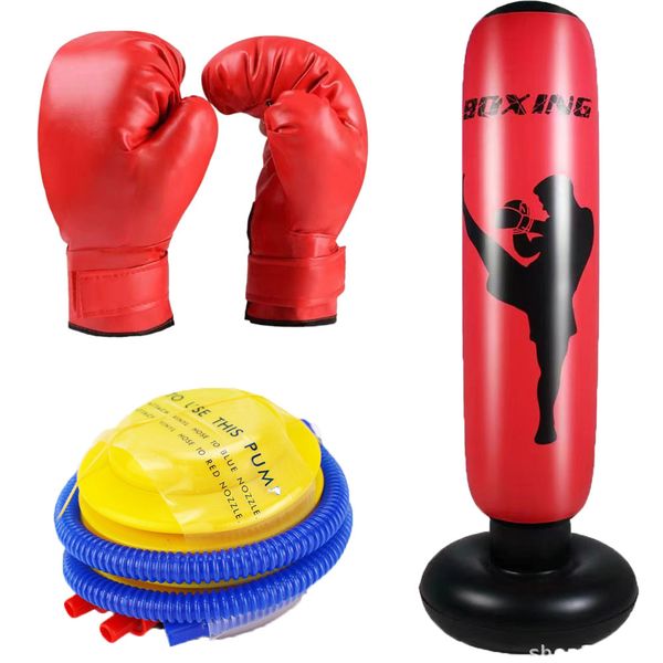 Standing Water Base Inflatable Boxing Set for Kids, Inflatable Pump