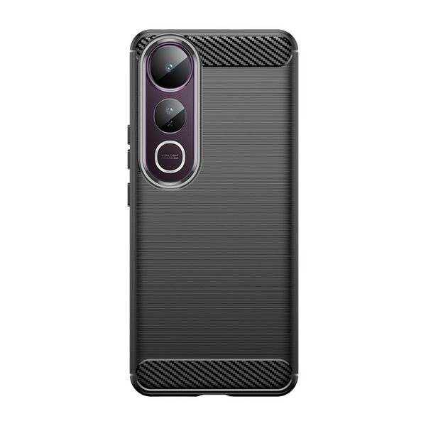 Carbon Fiber Brushed Texture Case for Vivo V50 Lite 5G