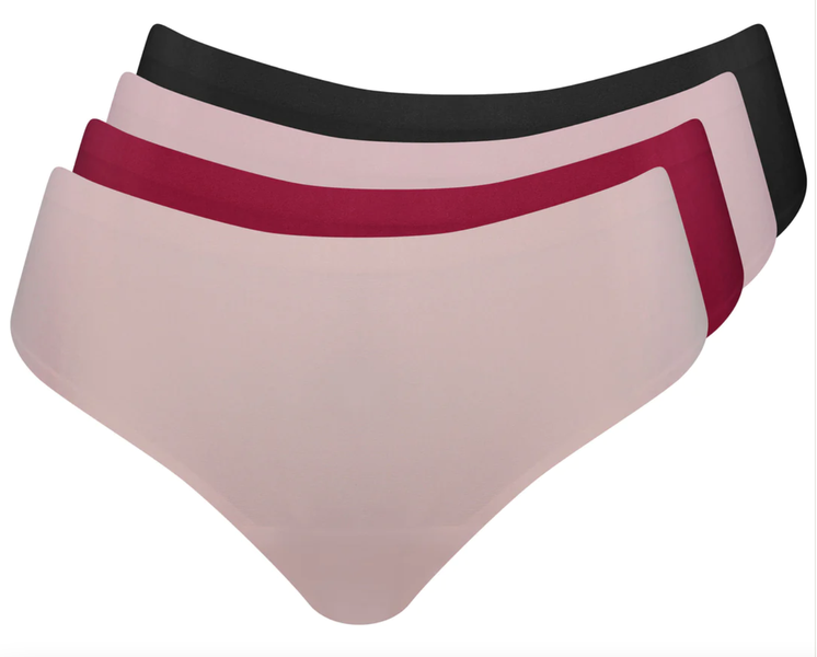 Seamless Bonded Midi Briefs - Pack of 4