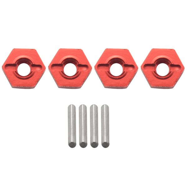 Aluminum Alloy 12Mm Combiner Wheel Hub Hex Adapter Upgrades Yellow