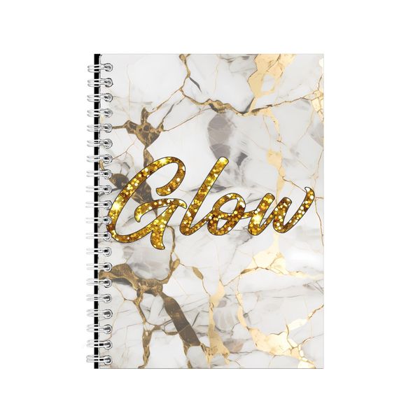 Glow A5 Notebook Spiral Lined Motivational Sayings Graphic Notepad Gift 248