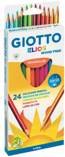 Giotto Elios Triangular 24 Coloured Pencils