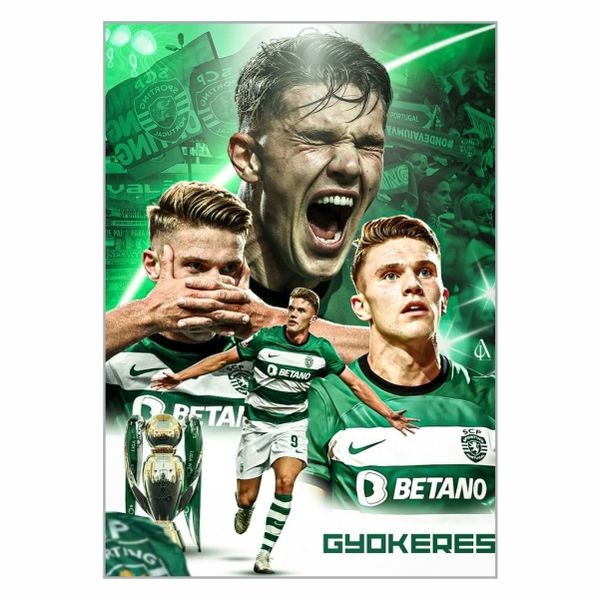 Gyokeres Sporting Lisbon Poster - A1