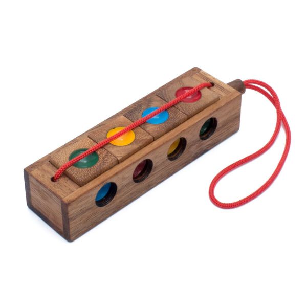 Colour Cubes - Wooden Traffic Light Puzzle Brainteaser