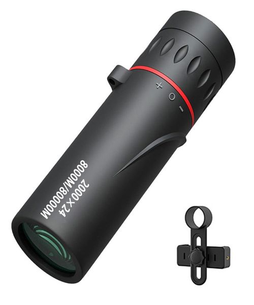 2000X24 Mini Portable Monocular Telescope for Camping,Scope,Travelling