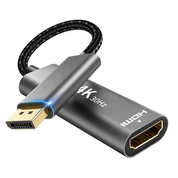 0.2M Uni-Directional DisplayPort Male to HDMI Female 4K DP to Hdmi Adapter