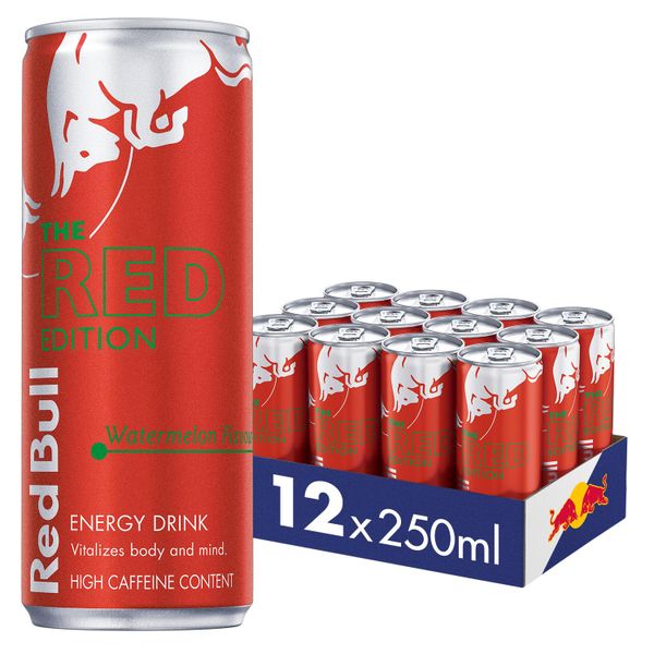 Red Bull Energy Drink Red Edition: Watermelon, 250ml - Set of 12