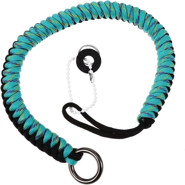 Adjustable Anti-lost Hand-woven Camera Wrist Strap, Mint Green And Black