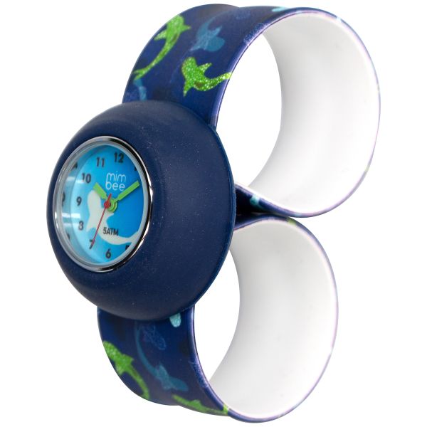 Mimbee Waterproof Shark Snap Watch - Durable, 5 ATM, Analogue Watch