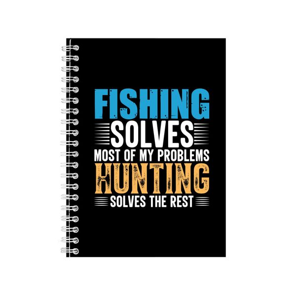 Hunting Solves The Rest Notebook Hunter Gift Idea A4 Notepad 144