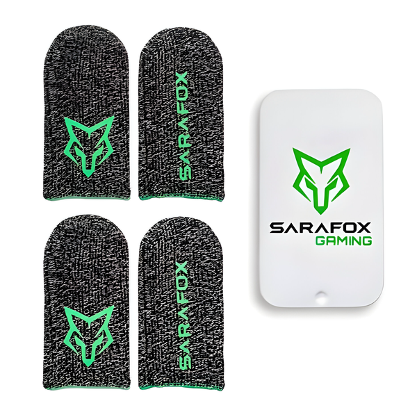 Sarafox V9 Finger Sleeves x4 PUBG COD APEX Fortnite MineCraft Fingersleeves